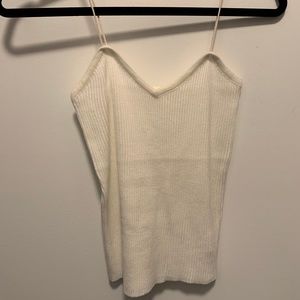Thin Strapped White Cami Tank Top